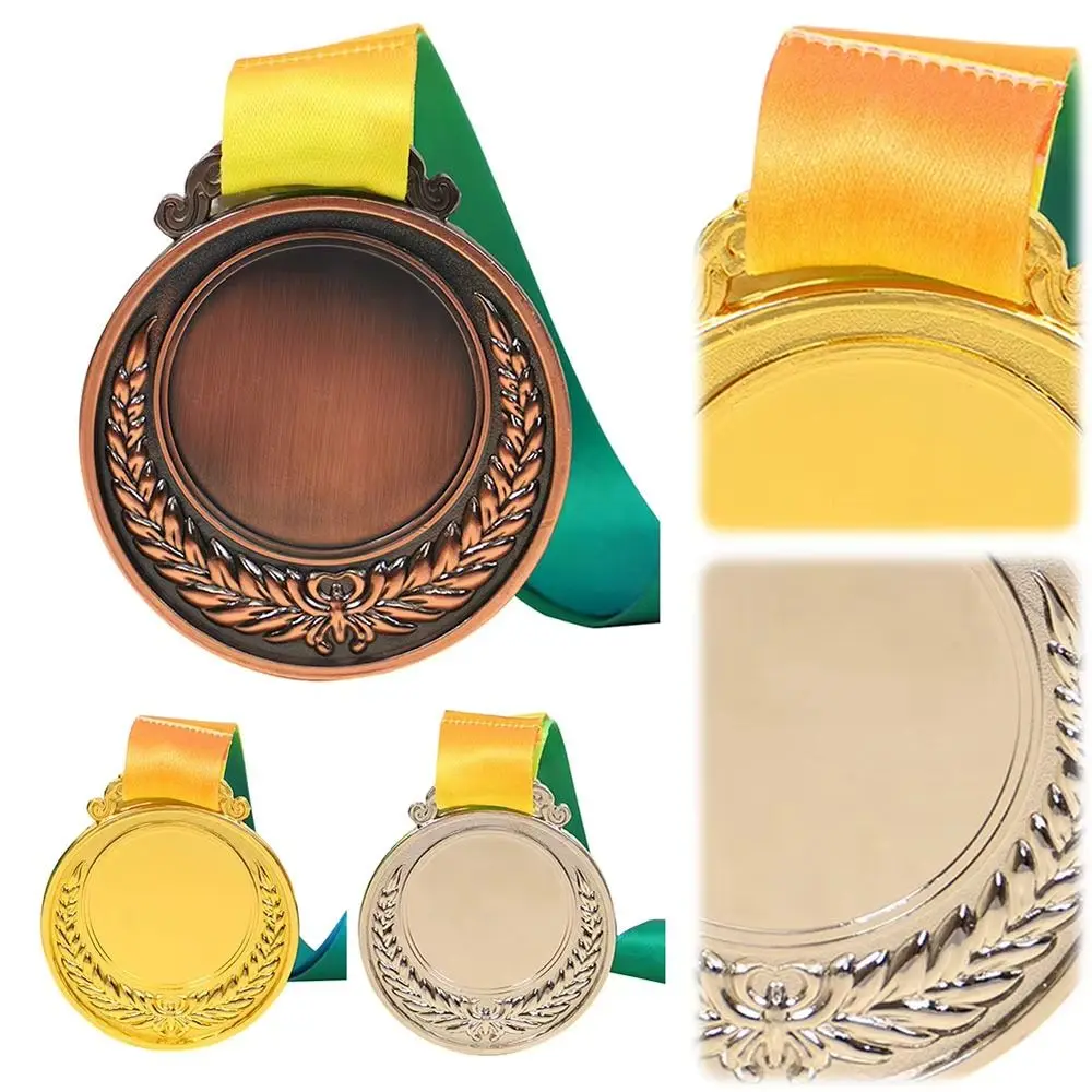Medalla competición pesca doble cara – Oro plata y bronce con cinta - imagen 2