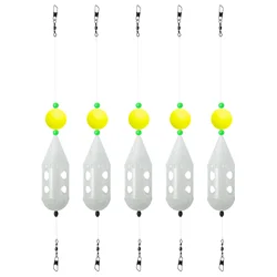 Goture Jaula de Cebo Giratoria con Tapa Transparente – Pesca de Carpa