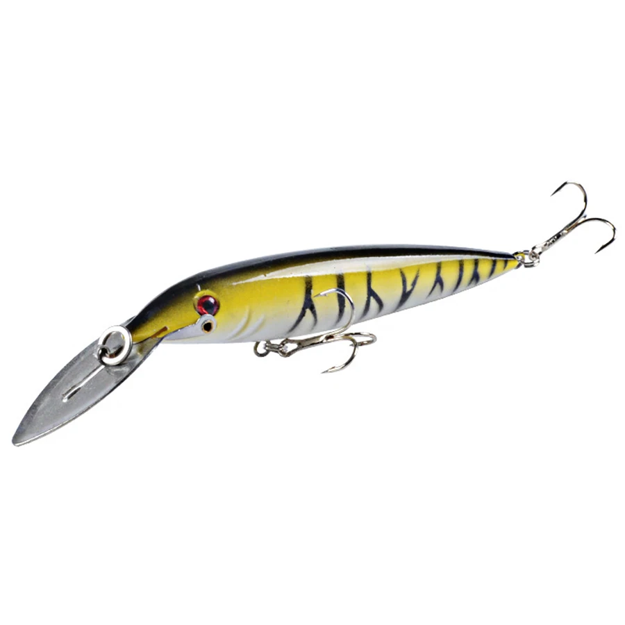 Jerkbait de buceo profundo Minnow Crankbaits, aparejos de señuelo de pesca, cebos duros, Wobblers artificiales para curricán, accesorios de pesca de Lucio - imagen 5