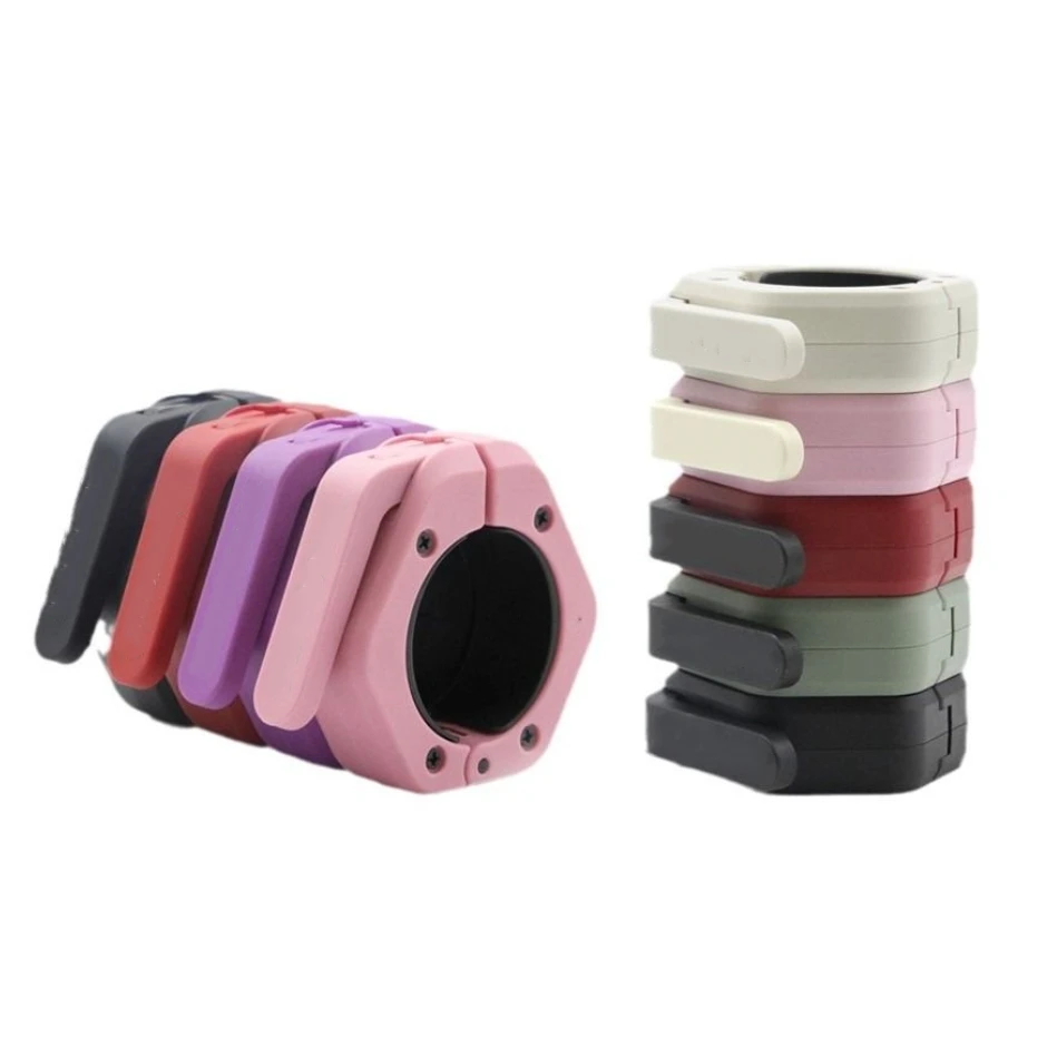 Abrazaderas magnéticas para barra de levantamiento de pesas, barra de peso muerto de liberación rápida, bloqueo giratorio, collares de barra hexagonales universales, barra Ezor - imagen 4