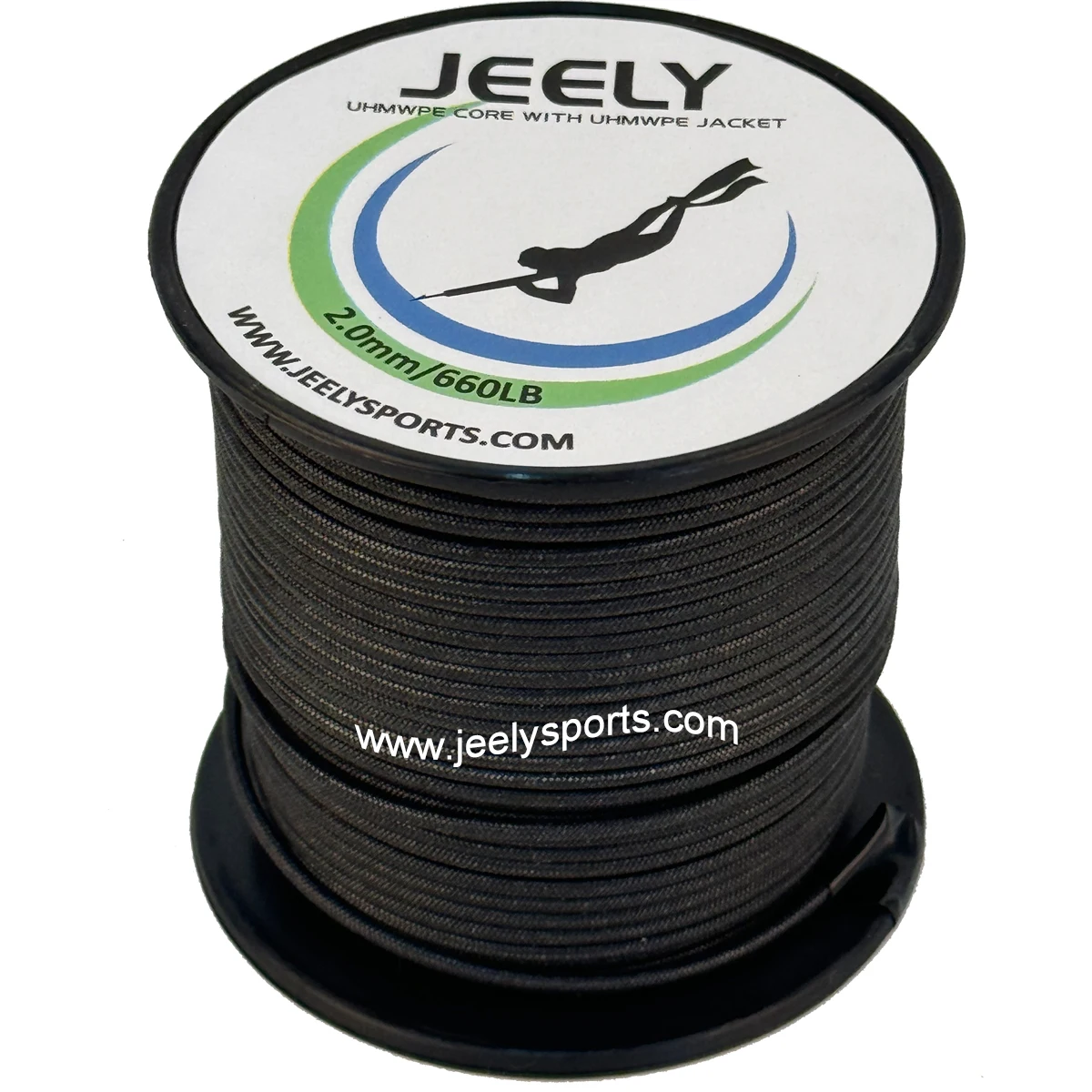 Chaqueta de fibra UHMWPE, pistola de pesca submarina, cuerda Wishbone, 2mm, 20m