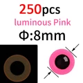 250pcs pink 8mm