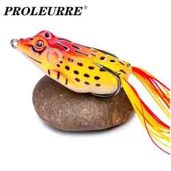 1 unidad 6g 9g 12g Topwater Ray Rana cebo suave forma Minnow manivela Wobbler para señuelo de pesca con mosca Japón tubo de silicona cebos artificiales