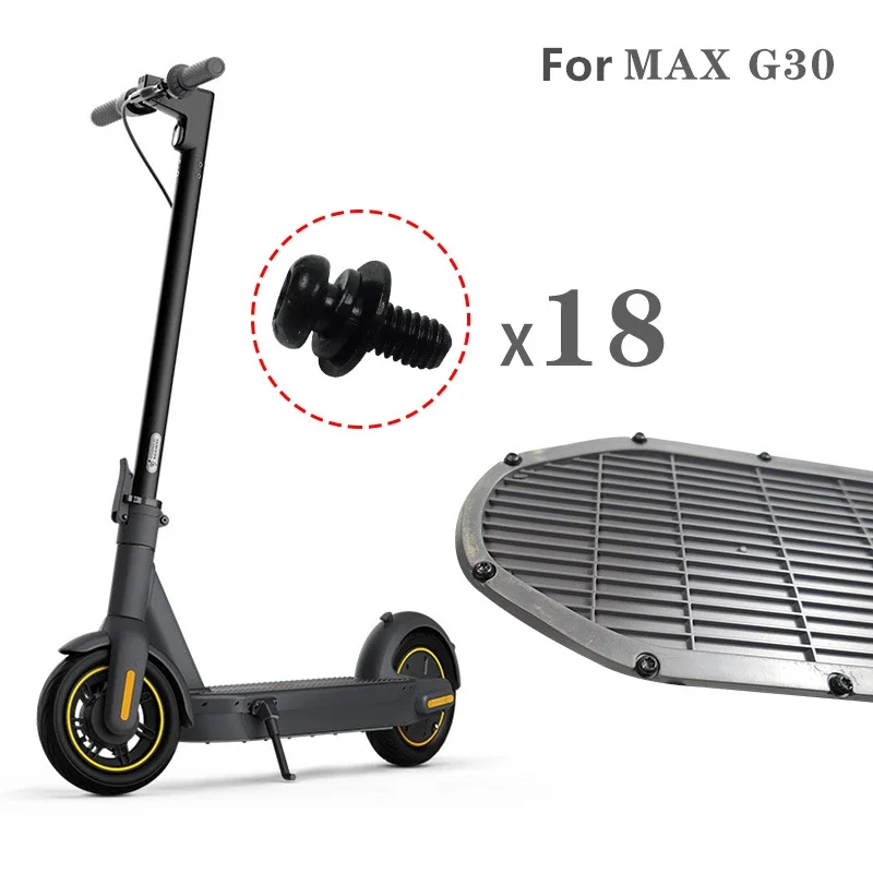 Tornillos de acero de cubierta inferior para patinete eléctrico, pernos universales compatibles con NINEBOT Max G30, Xiaomi M365, G30, 10x4mm, 18 unidades - imagen 2