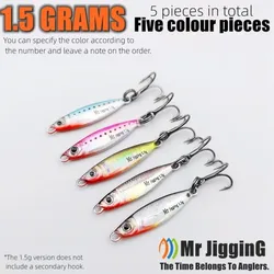 Placa de hierro cebo de tamaño Micro 1,5g peso Mini tamaño 3D Mini VIB señuelo diseño 3D Material metálico Micro señuelos de pesca con lentejuelas