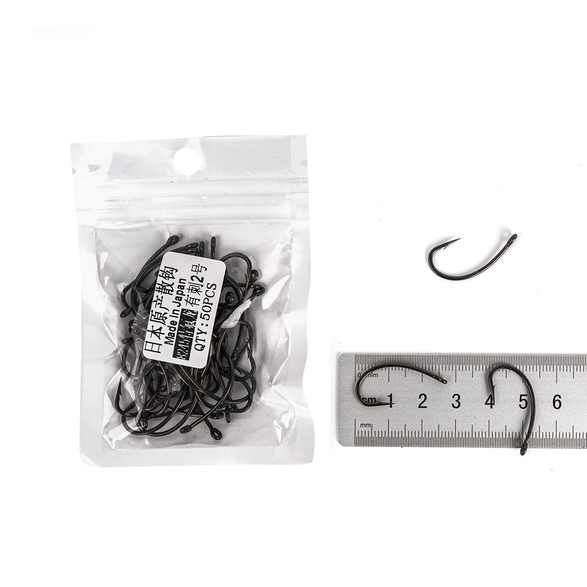 Anzuelos de carpa de acero al carbono, 50 unids/lote/bolsa - imagen 2