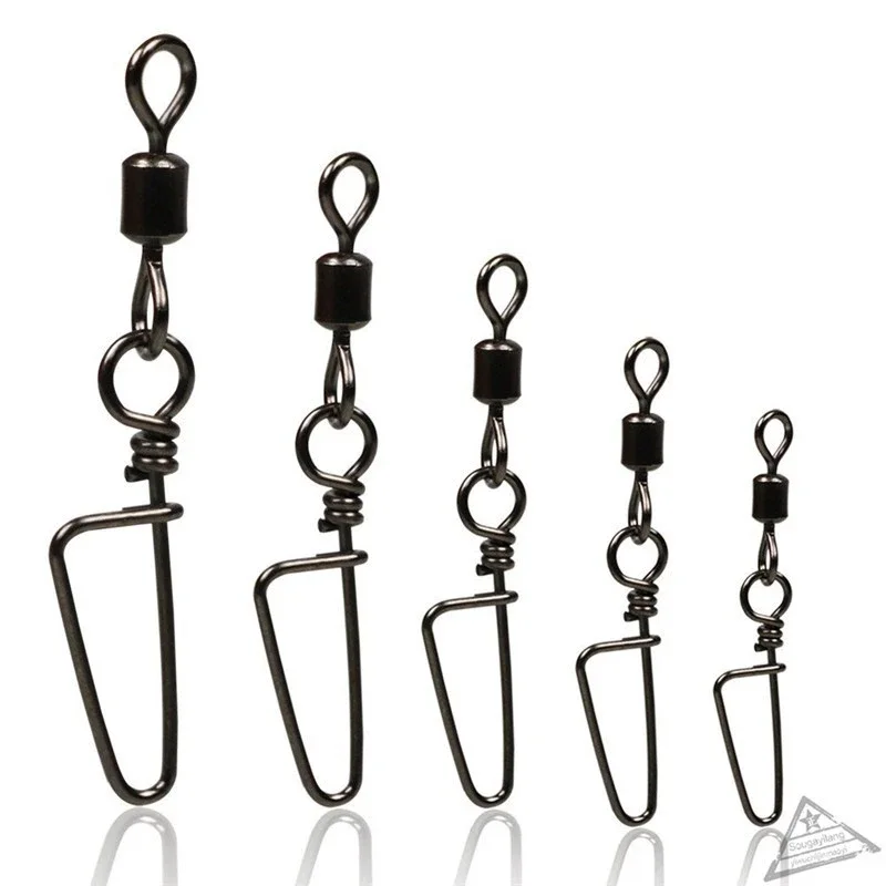10/20 piezas rodamiento de bolas de acero inoxidable giratorios de pesca Snap Rolling pesca de mar giratorios broches conector accesorios de pesca - imagen 5