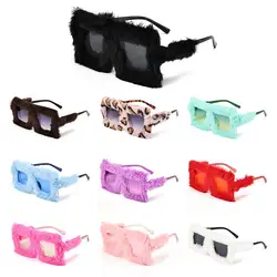 Gafas de sol polarizadas pesca – Montura cuadrada felpa grande mujer