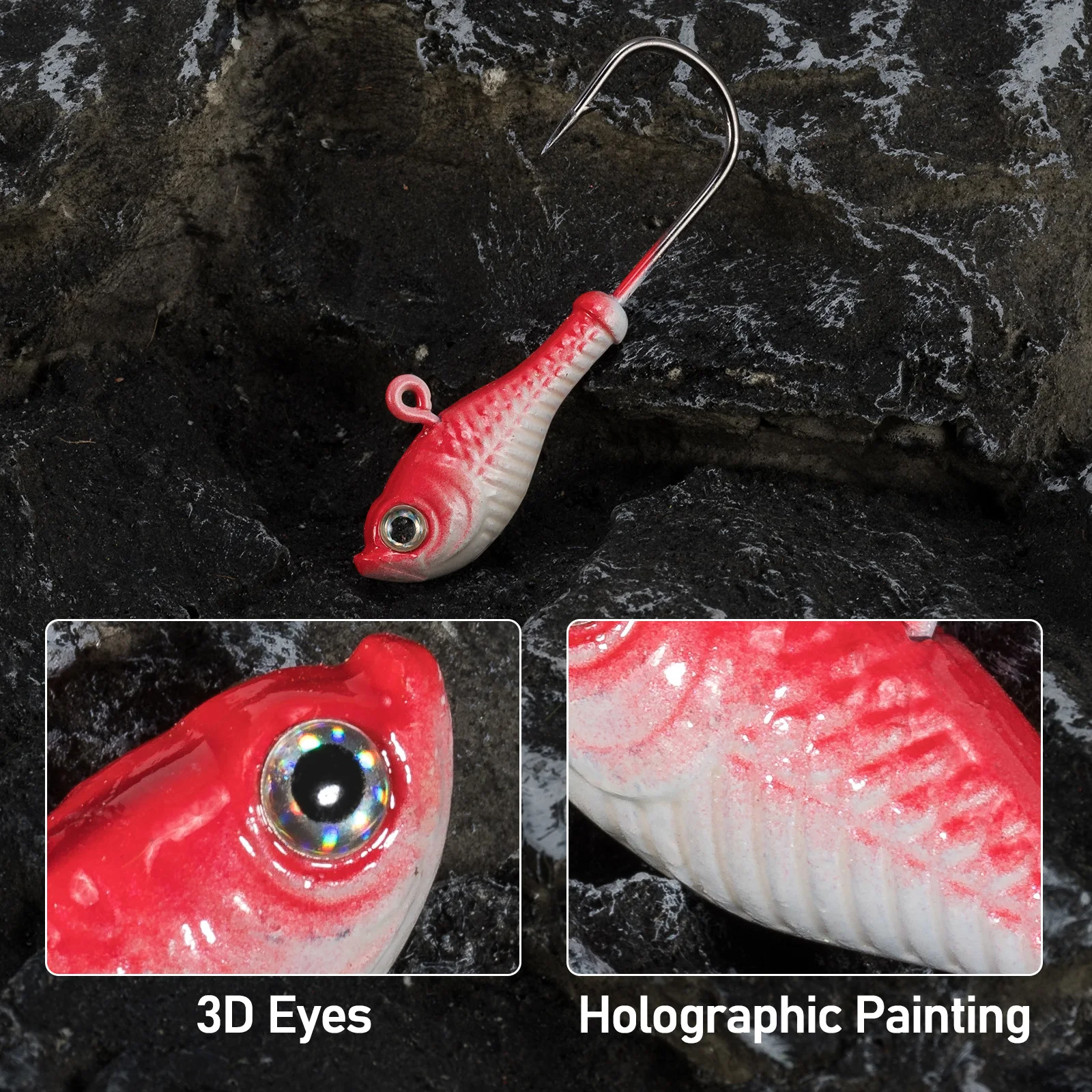 ¡Experimenta la emoción de la pesca con nuestro vibrante señuelo de pesca holográfica!