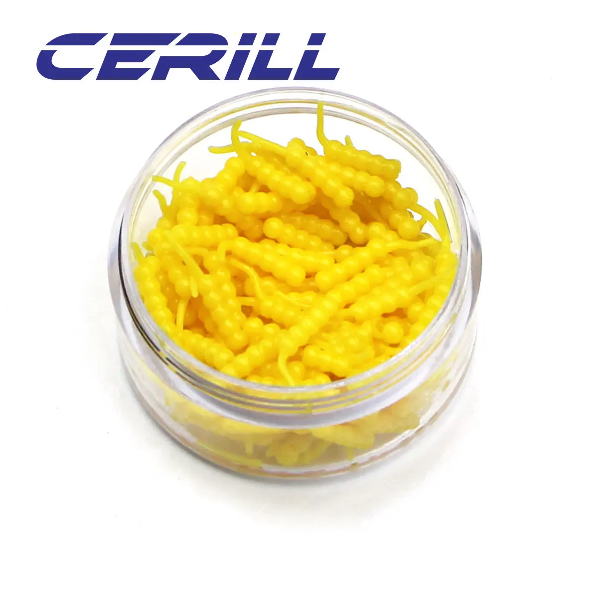 Cermill-señuelo de pesca suave, cebo de gusano de 20mm, 120 piezas/Kit - imagen 3