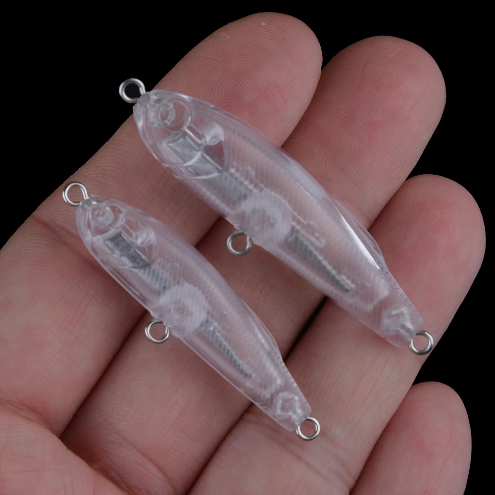 Chan'sHuang 30 Uds cebo en blanco sin pintar 3,7G/5,8G Mirco lápiz de hundimiento lento DIY señuelo de pesca Artificial - imagen 5