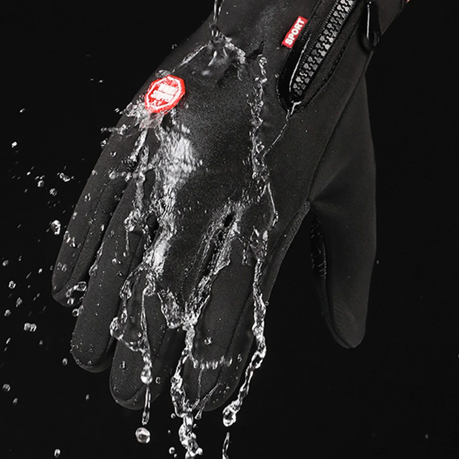 Guantes cortaviento con pantalla táctil, manoplas térmicas gruesas - imagen 2