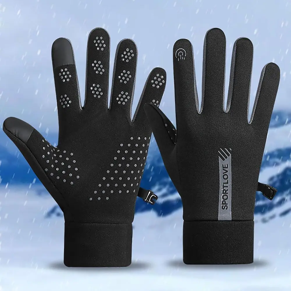 Guantes térmicos de lana para invierno, guantes de esquí gruesos a prueba de viento, resistentes al frío, guantes cálidos para pantalla táctil para invierno para mujer y hombre - imagen 3
