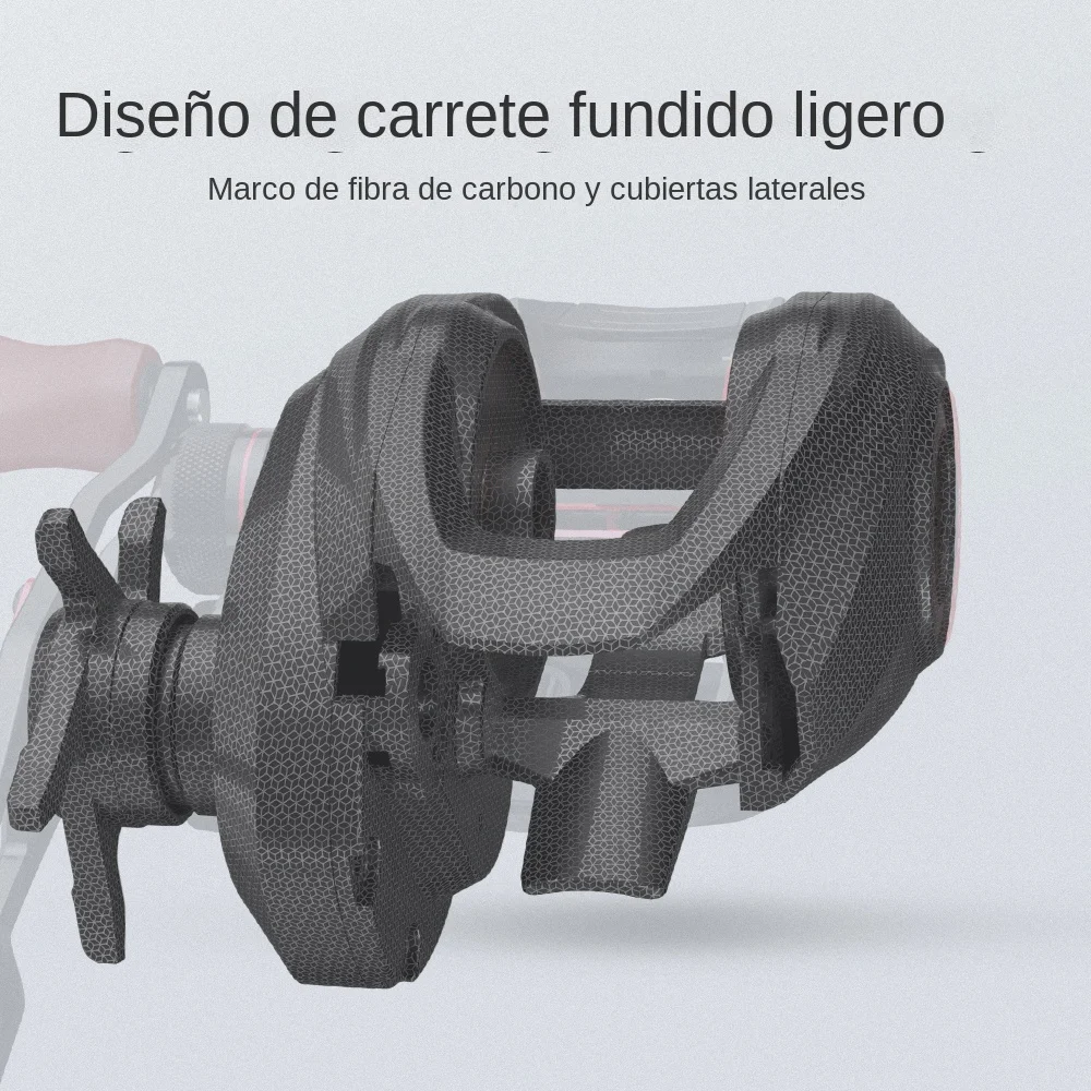 Carrete de pesca KastKing Sharky III de fundición larga, relación de engranaje 7,2: 1, cuerpo de carbono, 10 + 1 rodamientos de bolas, arrastre de 8 KG, bobina de pesca de 184g - imagen 2