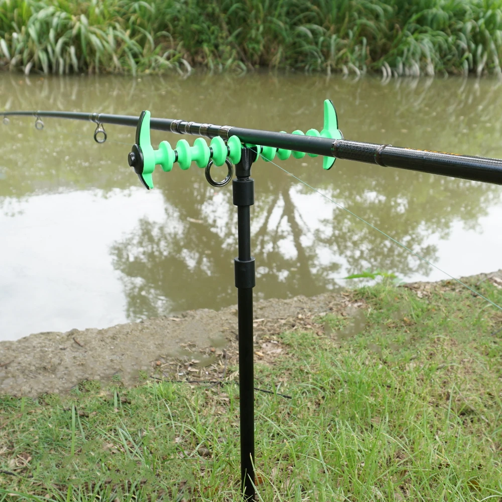 Hirisi 1 Uds. Cabezal de apoyo para caña alimentadora, cabezal de apoyo para caña de pescar de carpa de plástico para pesca, barra de zumbido, accesorios de pesca AC202 - imagen 2