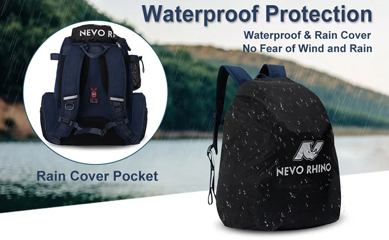 Manténgase protegido con mochilas duraderas impermeables diseñadas para todas las condiciones climáticas