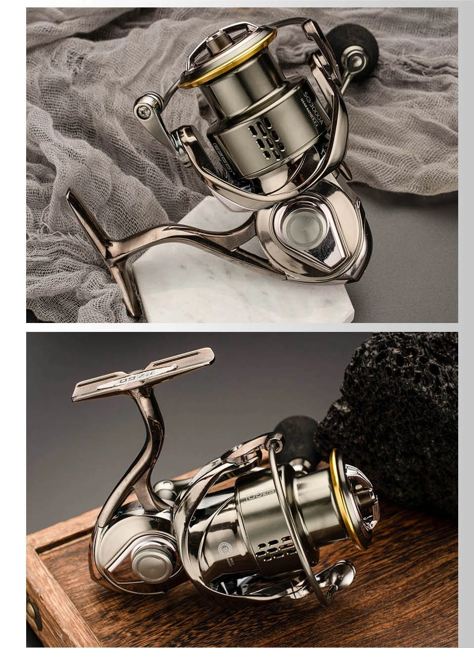 Experimentar precisión y elegancia con este carrete de pesca de alta calidad