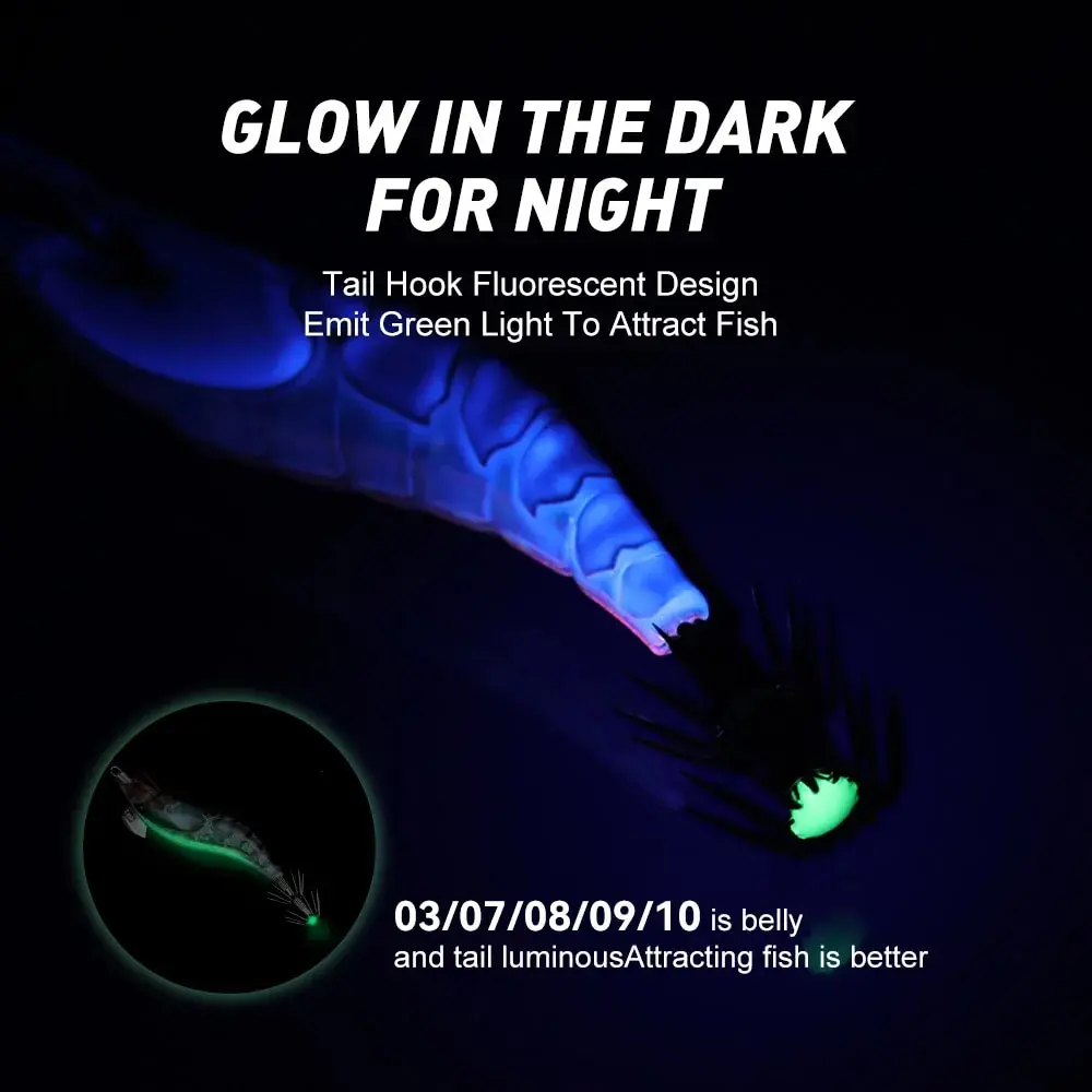 Kingdom Egi-cebo de calamar Artificial, señuelos de Jigging, anzuelos de calamar de hundimiento lento, pesca en el mar, pulpo, sepia, señuelos luminosos - imagen 4