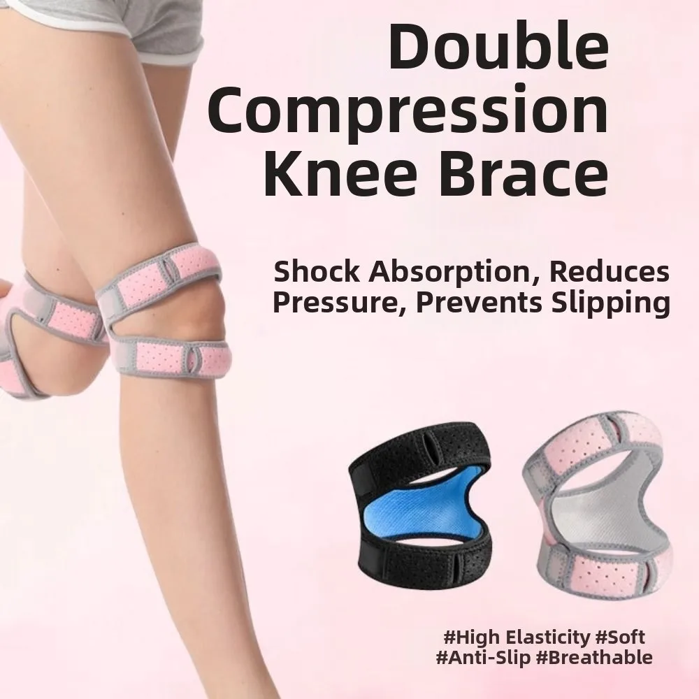 Verstelbare Ondersteuning Sport Kniebeschermer Ademend Schokabsorberende Fitness Knieschijven Antislip Patella Kniebrace Verlichten van Kniepijn - imagen 2