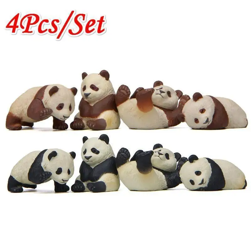 Figuras panda mini PVC – Juego para micro paisajes y jardín - imagen 5
