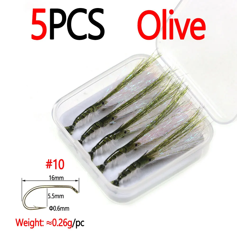 5pcs Olive Size 10