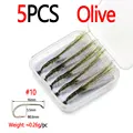 5pcs Olive Size 10