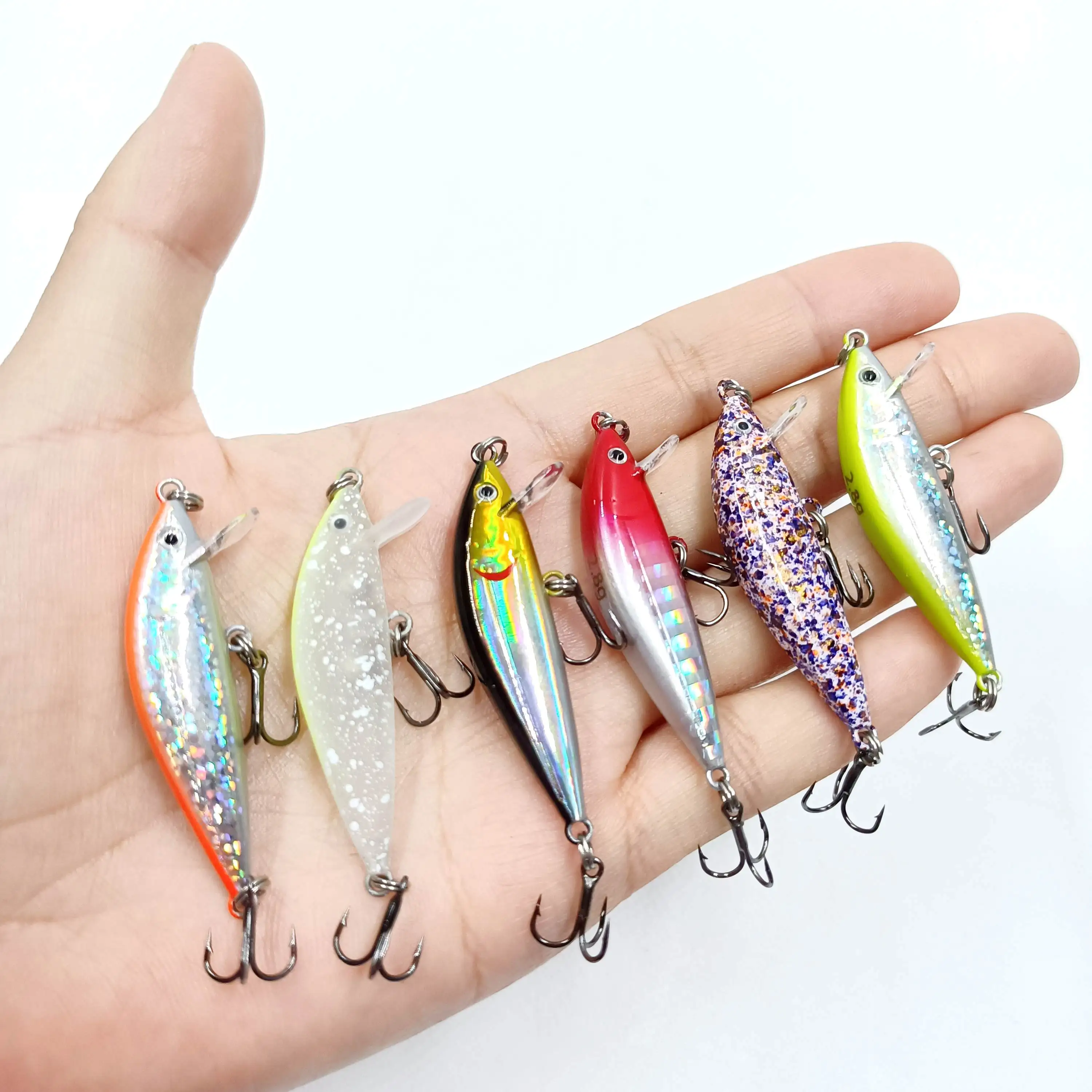 DUODUOYU 1 Uds Mini Minnow señuelo de Pesca 2,8g/50mm hundimiento Wobbler Jerkbait cebo manivela Isca lubina aritical aparejos de Pesca
