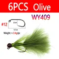 6pcs Olive WY409