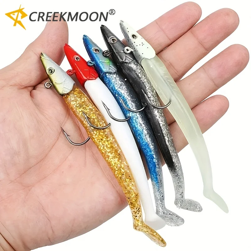5 unids/pack 11cm 10g pesos Jig Head señuelo suave cebo Wobber Artificial hundimiento Jigging pesca en el mar señuelo falso Jigging cebo Peche - imagen 2