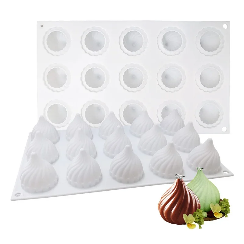 Molde de silicona para mousse de cebolla, chocolate y velas - imagen 5