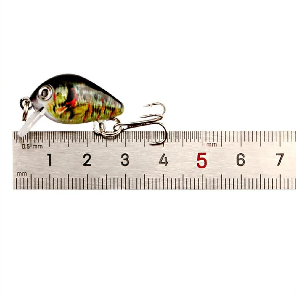 30mm 2g Señuelos de Pesca Crazy Wobbler Mini Topwater Crankbait Artificial Japón cebo duro Pesca Señuelos de Pesca flotantes Bass Pesca - imagen 3