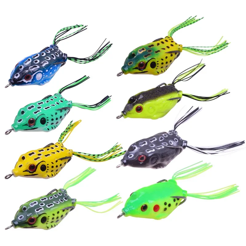 Señuelo suave realista de rana de salto pequeño, 6cm, 12,5g, cebo de silicona para lubina, Wobblers, aparejos de pesca Crankbait, 1 ud. - imagen 3