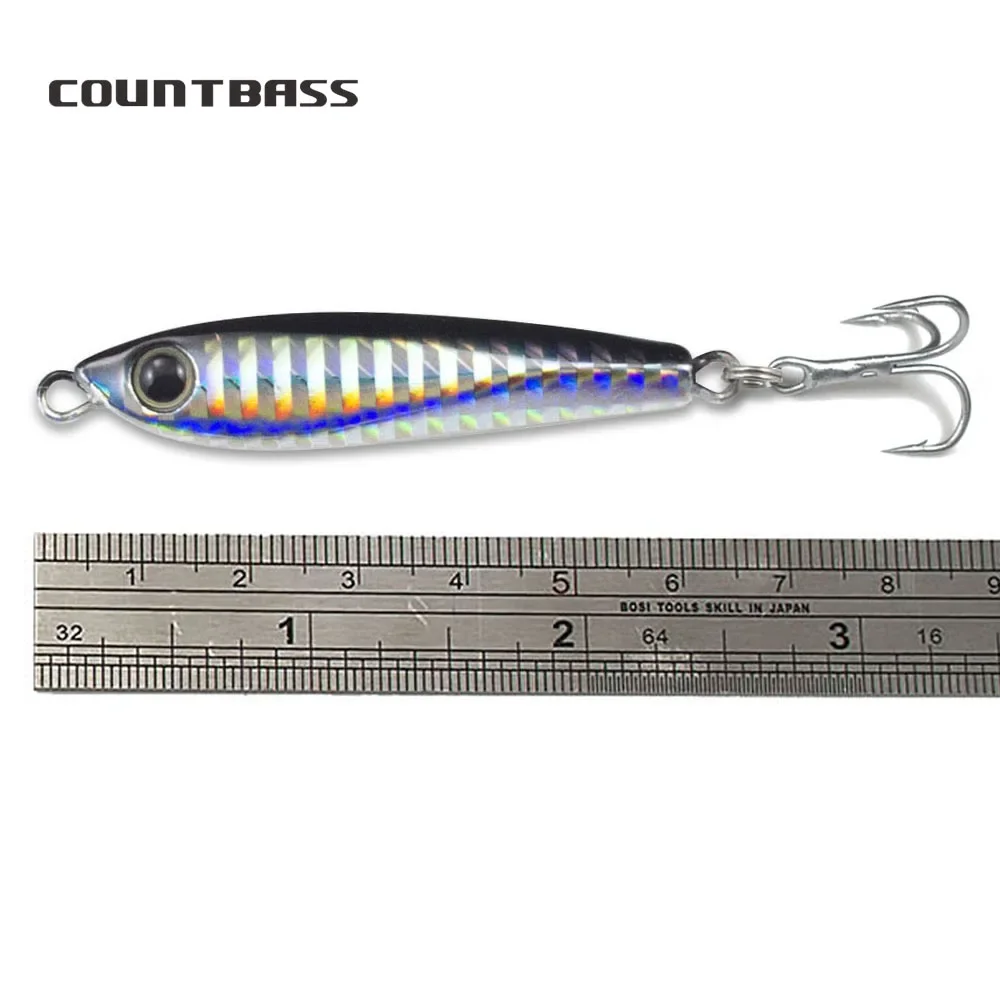 COUNTBASS-anzuelos de Metal para lubina, Micro Señuelos de Pesca con anzuelo triple, 18g, 0,63 oz - imagen 5