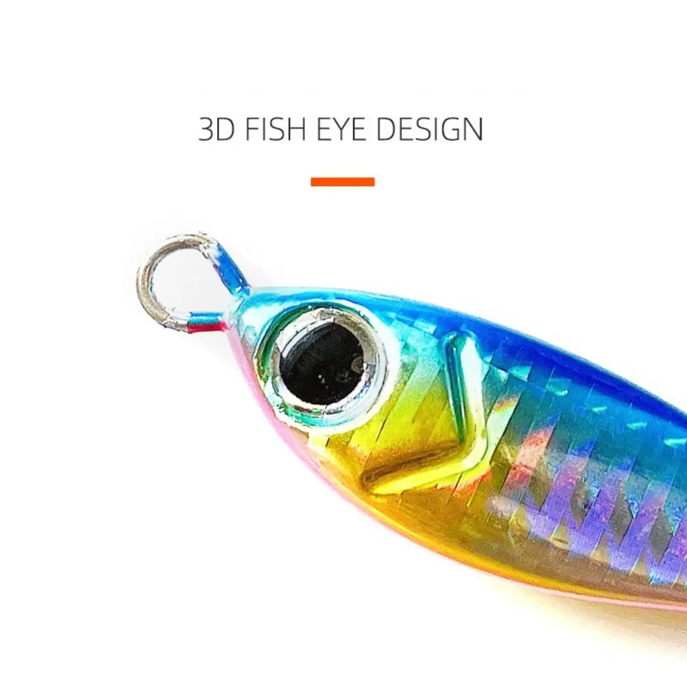 Señuelo de plantilla de pesca profesional, señuelos artificiales de hierro Multicolor, aparejos de pesca, 10g - imagen 5