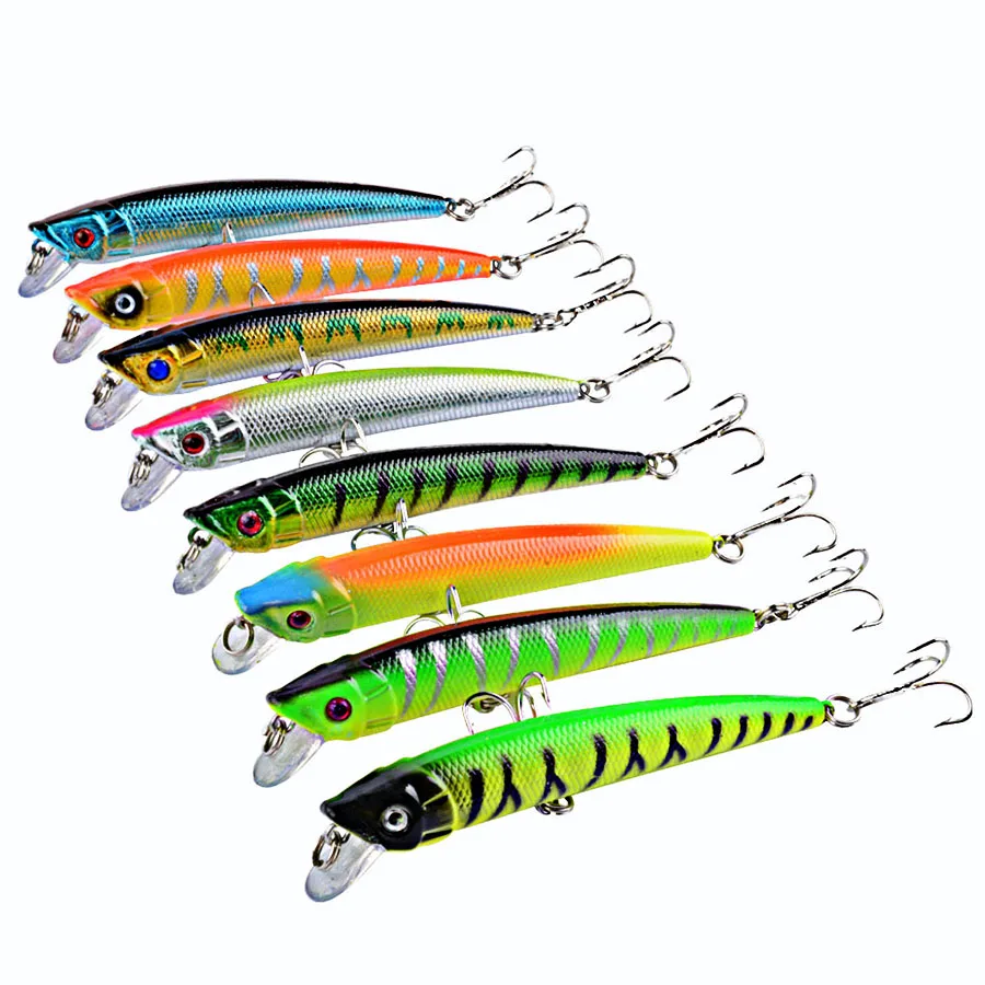 Juego de Señuelos de Pesca Jerkbait Crankbait de 8 piezas, Kit de cebo duro, Wobbler Artificial para Lucio, curricán, carpa, aparejos de pesca Swimbait - imagen 2