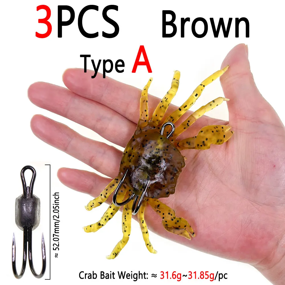 3pcs Brown A