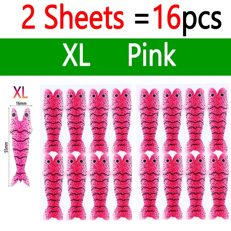 2 Sheets Pink XL
