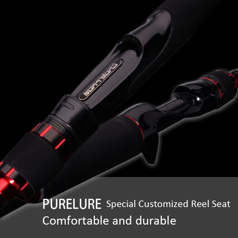 PURELURE-caña de pescar giratoria para lubina, caña de pescar de lanzamiento largo de alto carbono, carrete giratorio Plus, 2,7 m, 3,0 m, MH - imagen 4
