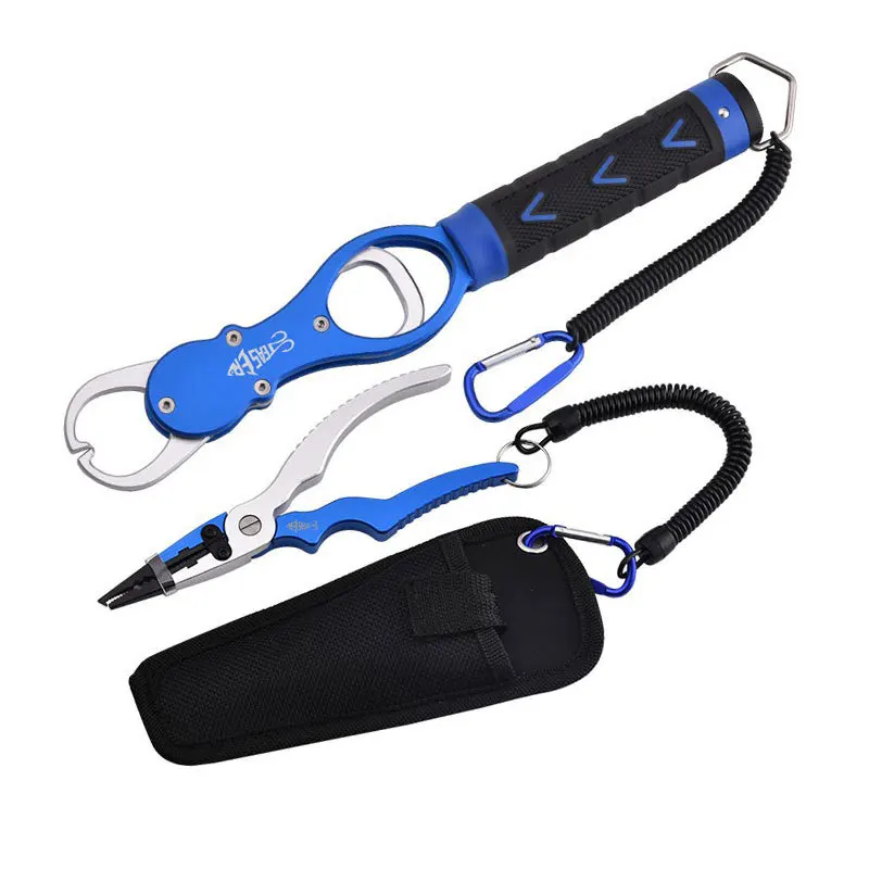 Los mejores alicates de pesca de aleación de aluminio, juego de agarre, aparejos de pesca, gancho, línea de corte, anillo dividido, accesorios de herramientas de pesca