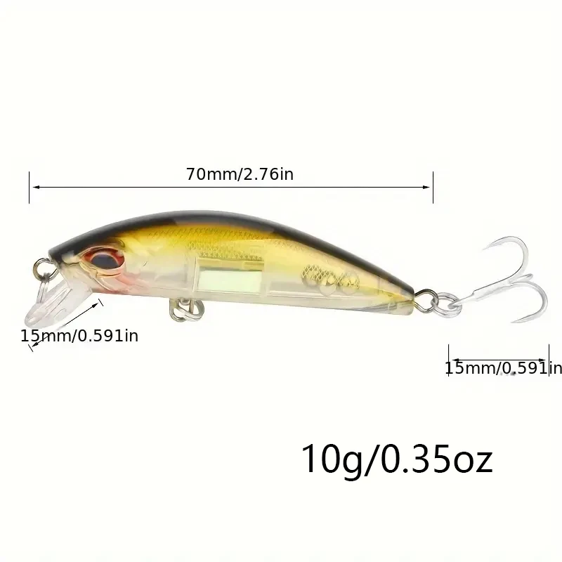 Señuelo Crankbait luminoso láser – Pececillo artificial buceo - imagen 2