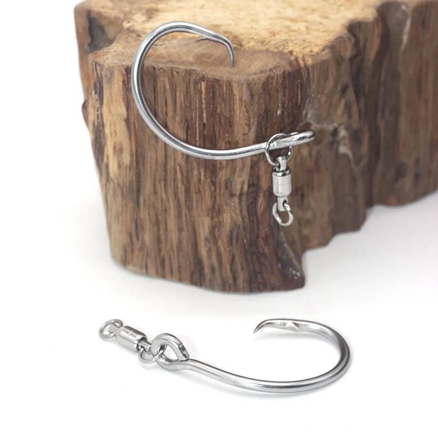 Mustad SE39950NP-SS Swivel Demon 3X anzuelos de pesca circulares fuertes y perfectos - imagen 3