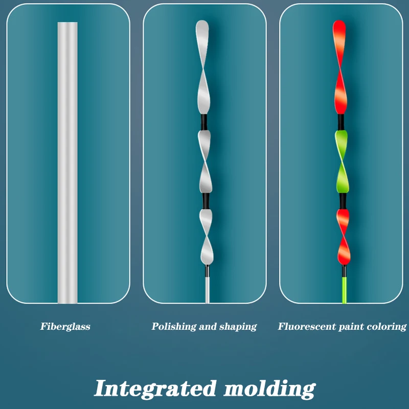 Nuevo flotador de pesca nocturna, cola en espiral, detección de gravedad, LED rojo, flotador electrónico 1,4G-5.0G, equipo de pesca al aire libre de alta sensibilidad - imagen 5