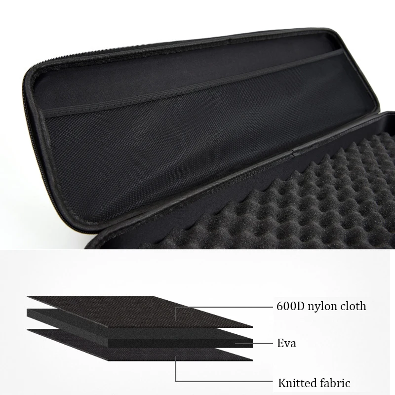 Bolsa de aparejos de pesca portátil, bolsa EVA a prueba de golpes, accesorios de carrete de caña de pescar, caja de almacenamiento, bolso de viaje al aire libre, 54x19x9cm, 1 piezas - imagen 5