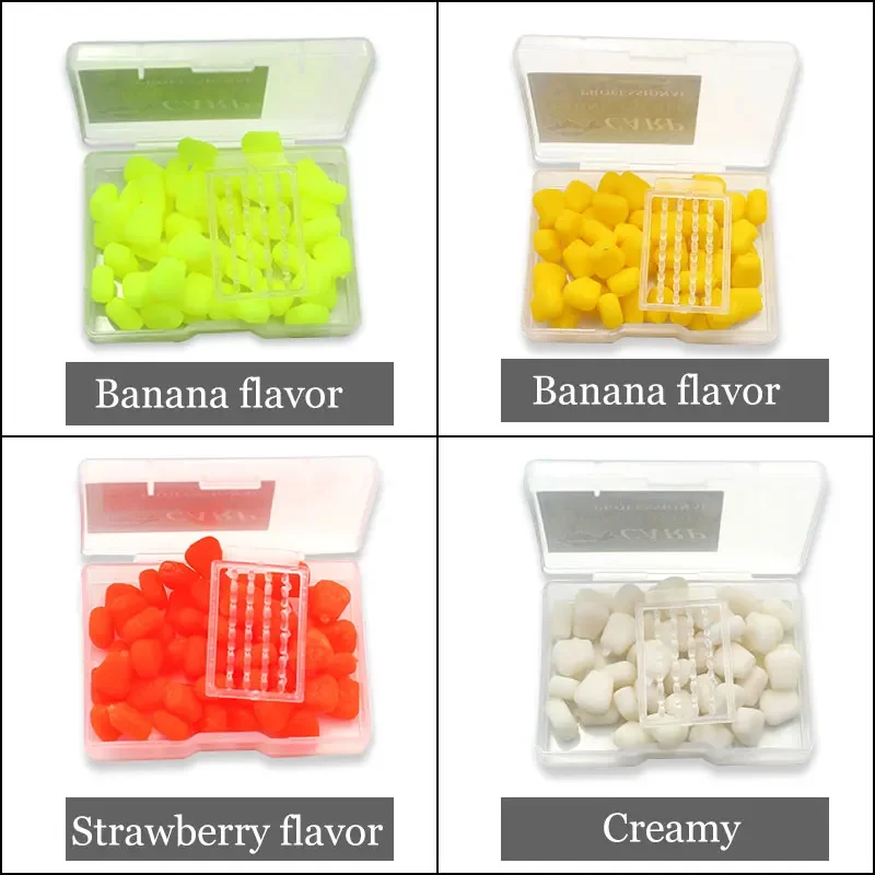 Boilies-señuelo de plástico para pesca de carpa, cebo de 50 piezas, de hundimiento lento, para comida falsa - imagen 2