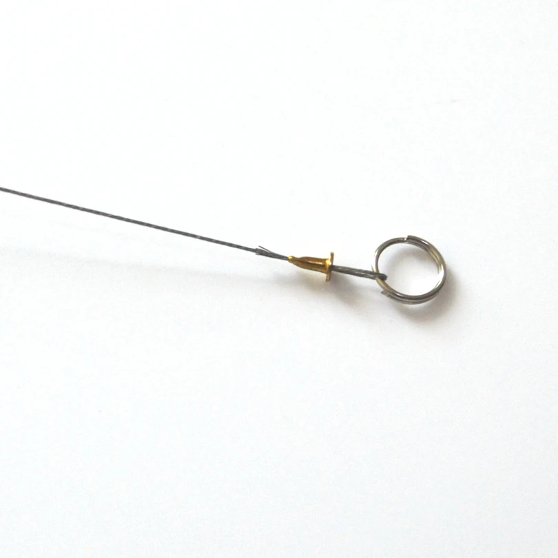 MNFT-Juego de 5 anzuelos de pesca de cuerda, 4 cables de acero, conexión giratoria, soporte de anzuelo de pesca de mar antibobinado - imagen 5