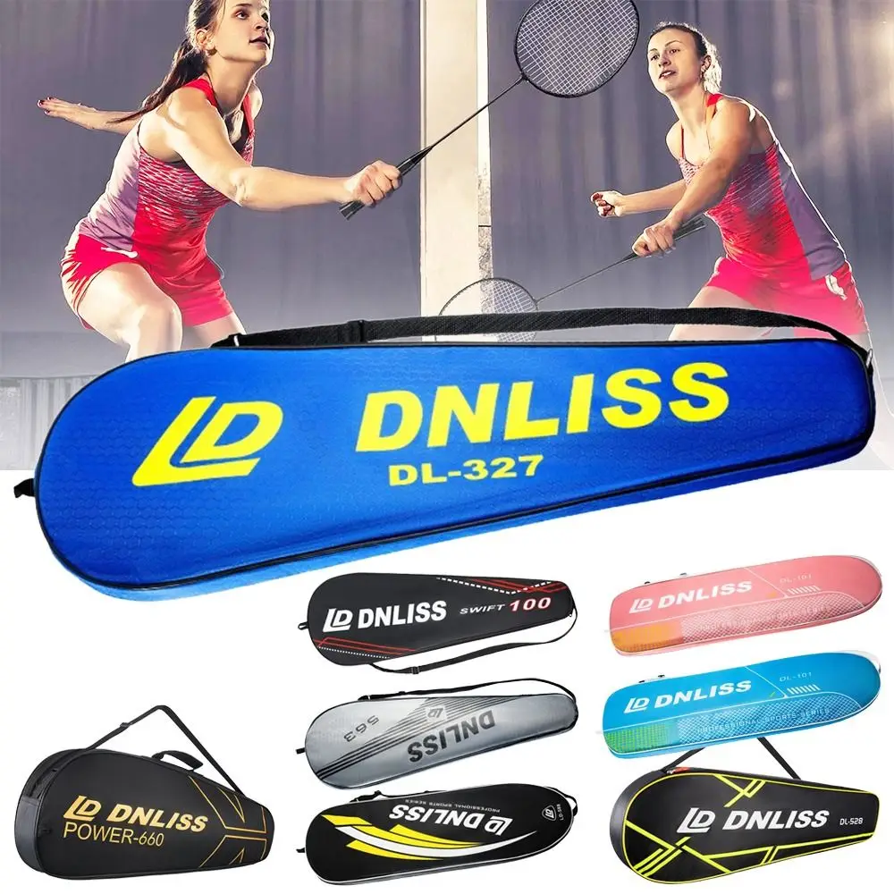 Bolsa protectora gruesa para raqueta de bádminton, funda protectora para raqueta portátil Oxford, bolsa de transporte para raqueta deportiva - imagen 4