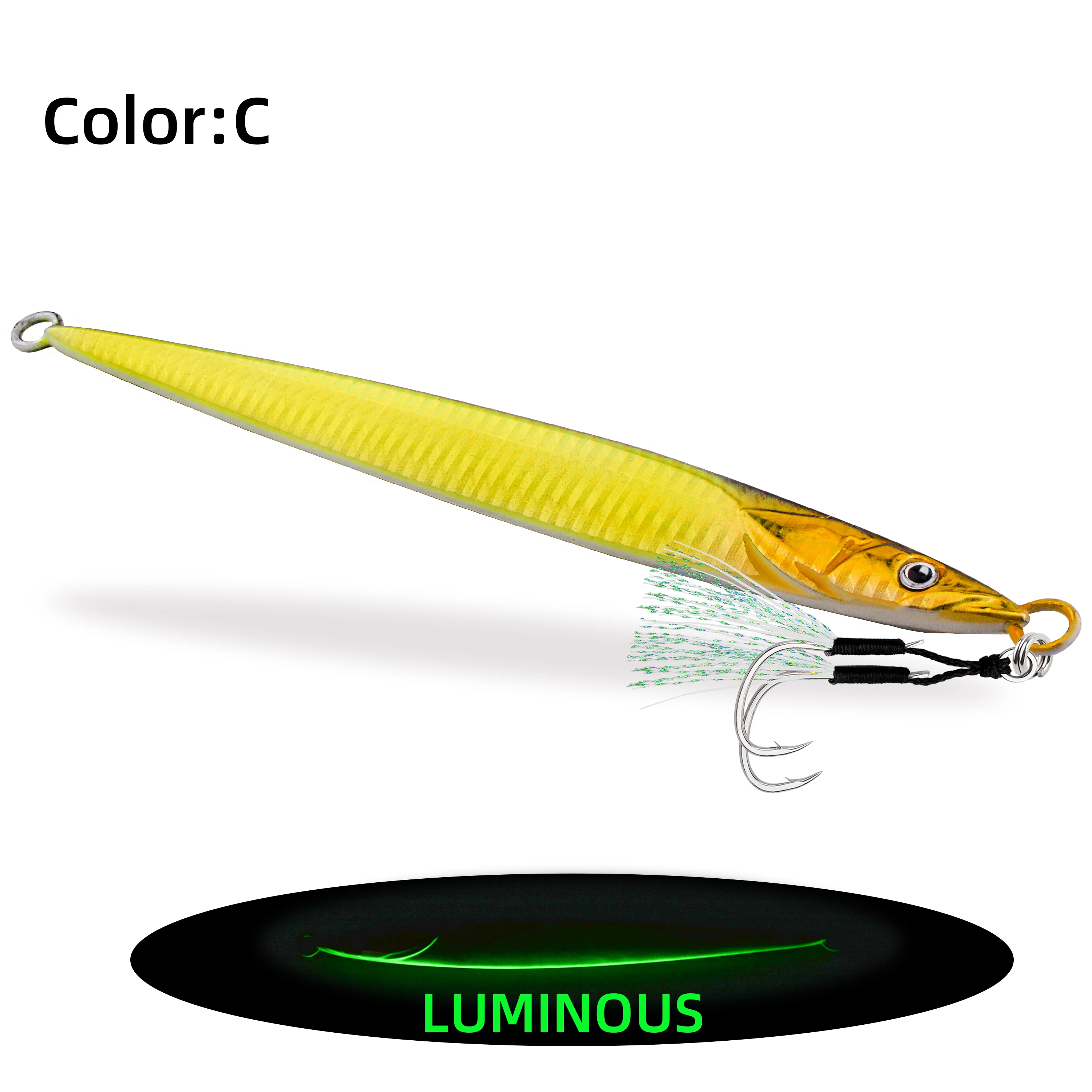 Señuelo de pesca con plantilla de hundimiento rápido, cabeza triangular de Metal, 80g, 120g, 150g, 180g, 200g, cebos duros artificiales, agua dulce y salada, 1 Uds. - imagen 5