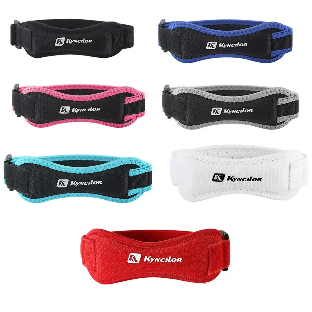 Rodillera ajustable de alta calidad, diseño elástico transpirable, rodillera con absorción de impacto, correa de soporte para rodilla, fútbol