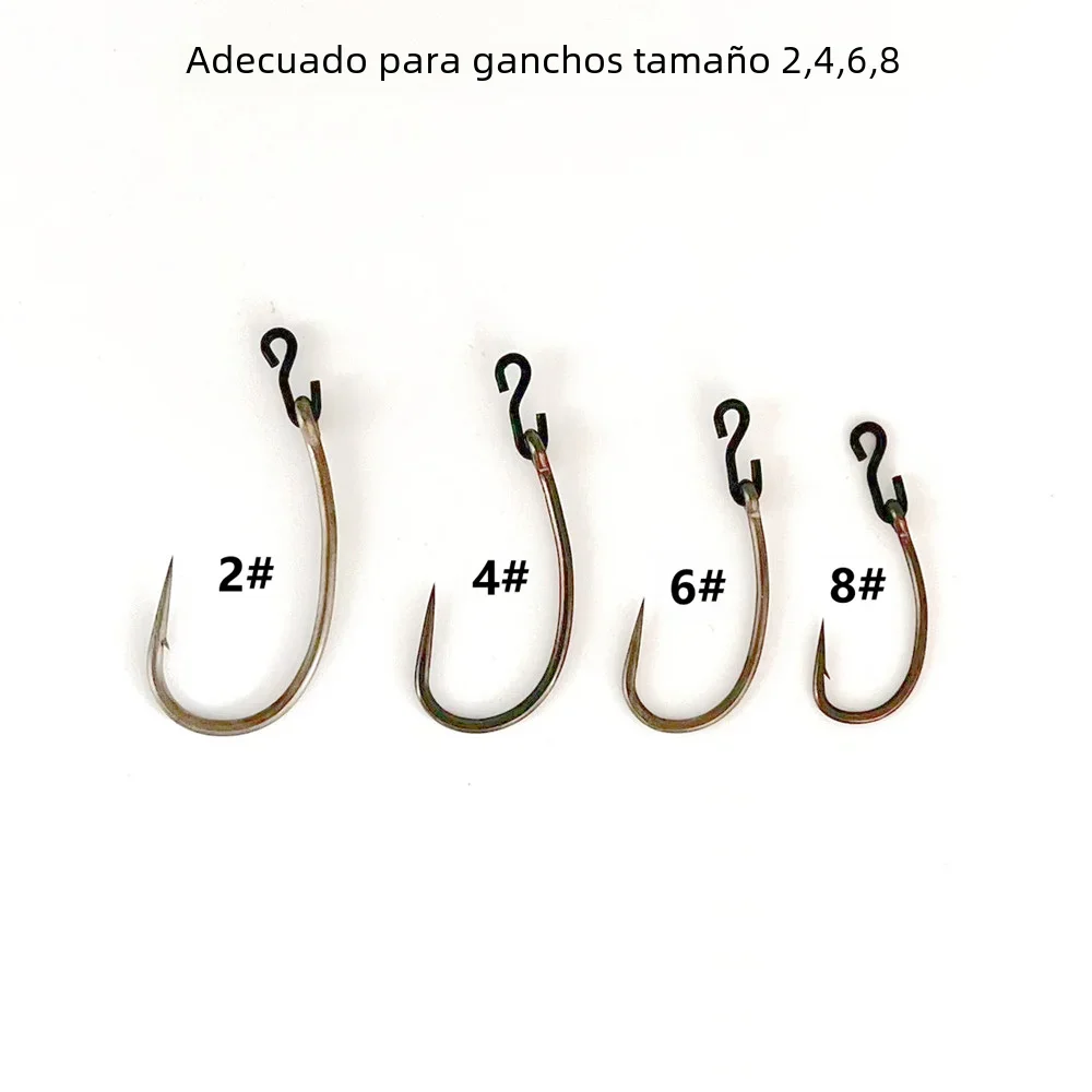 20 piezas accesorios de pesca de carpa gancho Klip medio Ronnie Clips para ganchos anillos para el cabello Spinner giratorio artículo nuevo - imagen 3