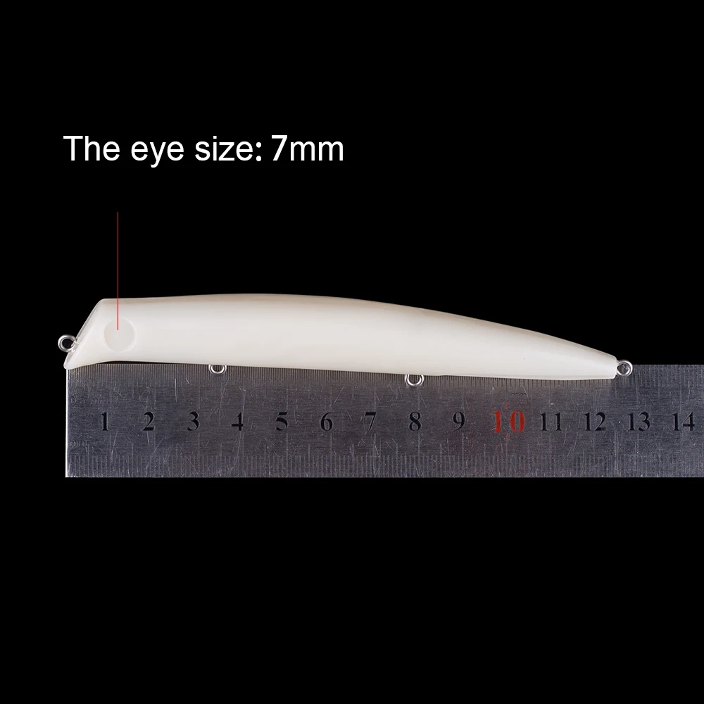 Hanlin-Señuelos de Pesca de plástico duro, 5 piezas/10 piezas, 13CM, 12,5G, andador sin pintar - imagen 2